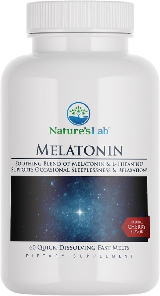 Ταμπλέτες μελατονίνης - 25 mg L- Theanine + 6 mg μελατονίνης - 60 Count