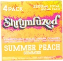 Ιδιοκτήτης Nootropic Gummy 3200mg - Mane Lion's, Reishi, Chaga, και Cordycep Nootropic Tripee Mushroom Blend (4, Summer Peach)