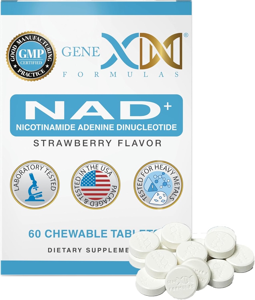 Genex Formulas 500mg NAD+ Μασώμενα δισκία (60 δισκία - 30 σερβιέτες) 