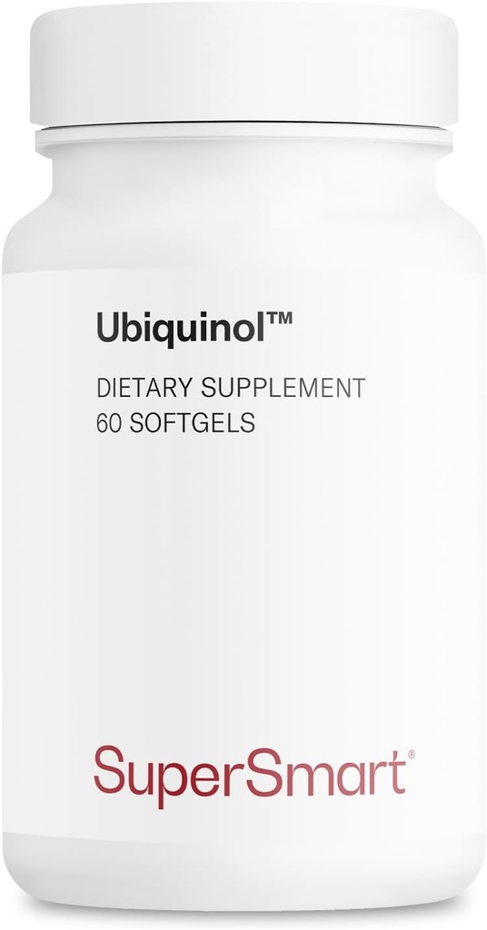 Supersmart Ubiquinol 200mg ανά ημέρα (Υψηλή απορρόφηση) - Πατενταρισμένο Keneka CoQ10 συμπλήρωμα - Ενεργή μορφή του συνένζυμου Q10 