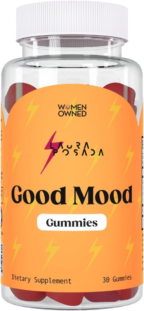 Laura Posada Mood Υποστήριξη Gummies Saffron Συμπλήρωμα 30 Count 100% Natural 