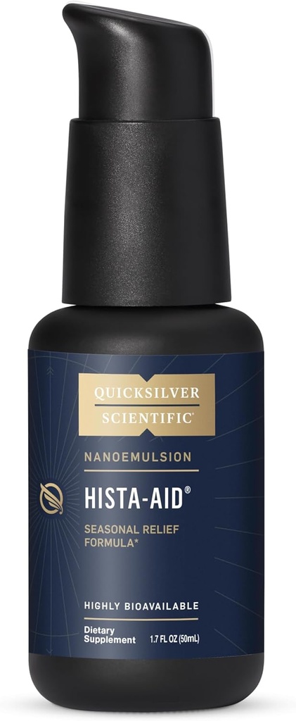 Quicksilver Scientific Nanoemulsified Hista-Aid - Flavonoids to Help Reservate Healthy Histamine Levels - Λιποσωμική Βιταμίνη C, DIM, Luteolin & Quercetin Liquid (50ml)