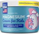 DOODLE HOG Magnesium Cream for Kids - Καταπραϋντική ανακούφιση & χαλάρωση με Calendula, Aloe Vera, Shea Butter - Topical Magnesium Cream for Sleep - USA Made - (4 oz, Αρωματισμένο)