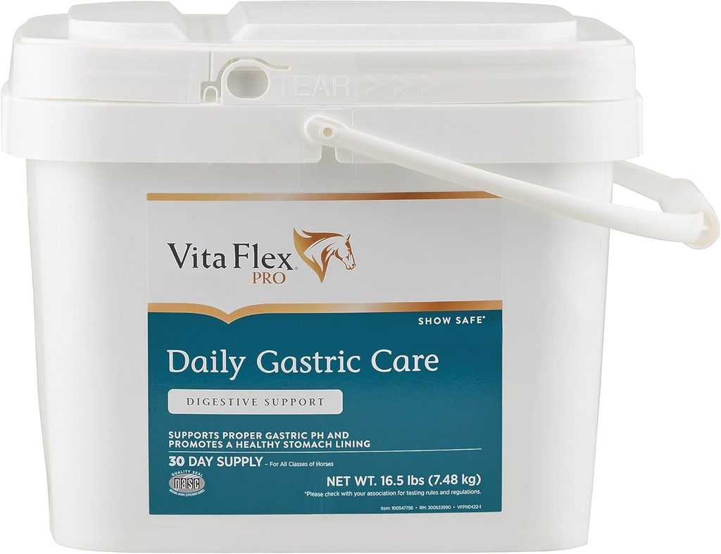 Vita Flex Pro καθημερινή γαστρική φροντίδα, δείχνουν ασφαλή *, alfalfa-based pellets, 30-Day Supply
