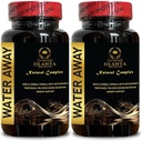 Χάπια Water Away - Φυσικά Χάπια Διατήρησης Νερού, Συμπληρώματα για το Στομάχι Bloating, Reduce Fluid Pill, Caffeine-Free Turmeric - 2 Φιάλες 120 Κάψουλες