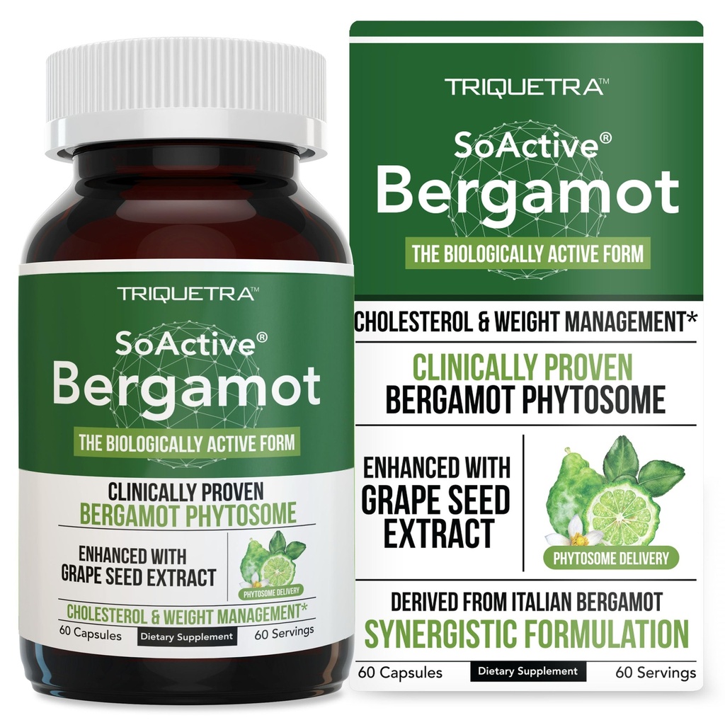SoActive Bergamot: 2.5X Αποτελεσματικότερο, Ιταλικό Citrus Bergamot Phytosome - Κλινικά Επικυρωμένο 