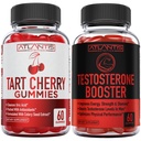 Ατλαντίδα διατροφής ταρτάρ Cherry 60 Gummies + τεστοστερόνη Booster 2-Pack (120 Gummies)