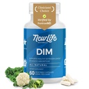 NewLife Naturals DIM Συμπλήρωμα 300mg για γυναίκες & άνδρες - Ορμονική ακμή, χάπια ισορροπίας οιστρογόνων, μετά την εμμηνόπαυση Ανακούφιση 