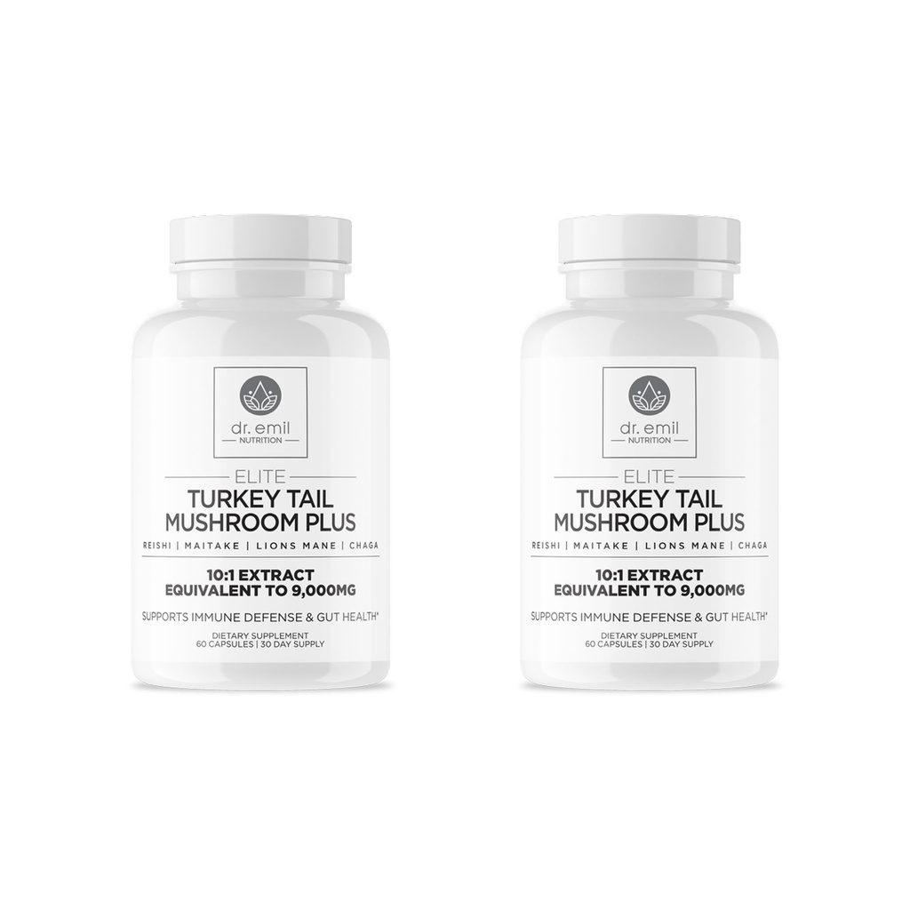 DR. EMIL NUTRITION Elite Turkey Tail Mushroom Plus Twin Pack