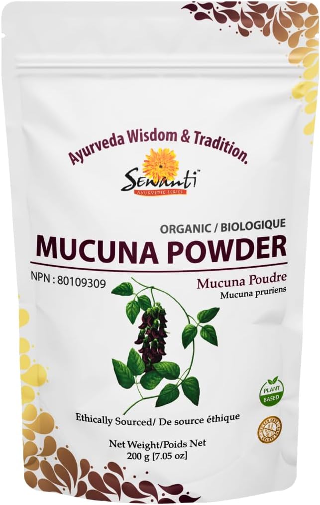Sewanti Organic Mucuna Powder - Pure Herbal Supplement - Mucuna Pruriens Powder - Vegan & Gluten Free -200g