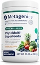 Μεταγονική PhytoMulti Superfoods - Βιολογικά Φρούτα & Φυτικά Superfood Powder Blend - για Συνολική Ευεξία & Ανοσολογικό Σύστημα Υποστήριξη - Τροπική Γεύση Φρούτων - 29 Υπηρεσίες - 10.58 Oz