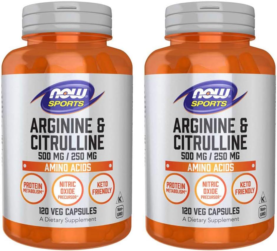 Arginine & Citrulline 500/250mg - 120 Καψάκια (2 Συσκευασία)