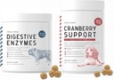 Digestive Ένζυμα και προβιοτικά και Cranberry UTI υποστήριξη για τα σκυλιά - Υποστηρίζει υγιή Digestive Tract, βοηθά την απορρόφηση θρεπτικών συστατικών - υγιής ούρα και αιμορραγία λειτουργία - 120 μαλακά μάσημα κάθε ένα