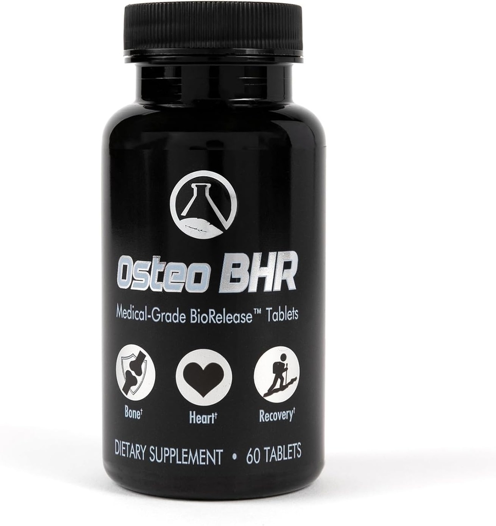 Osteo BHR - 60 Ct συμπλήρωμα επισκευής οστών w Ipriflavone, ασβέστιο, μαγνήσιο, βόριο, βιταμίνη K2 & D3 για την υγεία των οστών & την αποκατάσταση. Βέλτιστη χρήση ασβεστίου για υγιή καρδιά & αρτηρίες.