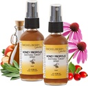 Mickelberry Gardens Honey Propolis Throat Spray - Καταπραϋντικό Sore Lroat Relief & Propolis ανοσοποιητική υποστήριξη για ενήλικες & παιδιά - Herbal & Honey Formula (2 oz, 2 Pack)