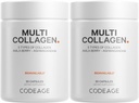 Codage Multi Collagen Capses – 5 Collagen Types I, II, III, V & X – Υδρολυμένη Πρωτεΐνη Βοοειδών με Ashwagandha, Amla, και Βιταμίνες - 2-Pack