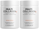 Codage Multi Collagen Capses – 5 Collagen Types I, II, III, V & X – Υδρολυμένη Πρωτεΐνη Βοοειδών με Ashwagandha, Amla, και Βιταμίνες - 2-Pack