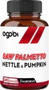 agobi Saw Palmetto συμπλήρωμα με Nettle Leaf & Pumpkin - Υποστήριξη για την ανάπαυση Mood, την υγεία των μαλλιών, το ανοσοποιητικό σύστημα & την παραγωγή ενέργειας - 240 κάψουλες Veggie για 4-Month Suppply