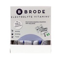 Brode Electrolyte Vitamin - Φορητά Zero- Sugar Electrolyte Tablets - για σπορ, νυχτερινή ζωή, Jet Lag, 5 Essential Electrolytes + 9 Βιταμίνες 100-Packets