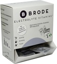 Brode Electrolyte Vitamin - Portable Zero-Sugar Electrolyte Tablets - for Sports, Nightlife, Jet Lag, 5 Essential Electrolytes + 9 Vitamins 100-Packets