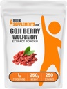 BulkSupplements.com Wolfberry Extract Powder -Goji Berries Supplement, Fruit Powder - Vegan & Gluten Free, 1g per Serving, 250g (8,8 oz) (πακέτο του 1)
