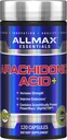 ALLMAX Essentials Arachidonic Acid+ - 120 κάψουλες - Αυξάνει τη δύναμη και βελτιώνει την αντοχή - Χωρίς γλουτένη - 30 εξυπηρετούν