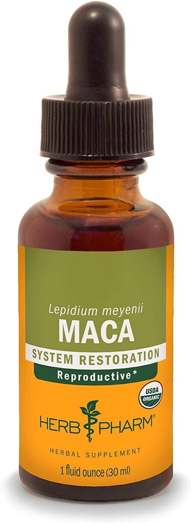 Herb Pharm Maca ολόκληρη ρίζα, υγρό εκχύλισμα, 1,00 fl Oz