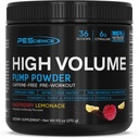 PEScience High Volume Stim-Free Preworkout, Nitric Oxide Booster με L Citrulline & L Arginine Nitrate, Non-Stim Preworkout για άνδρες και γυναίκες, 36 Scoops, Raspberry Lemonade