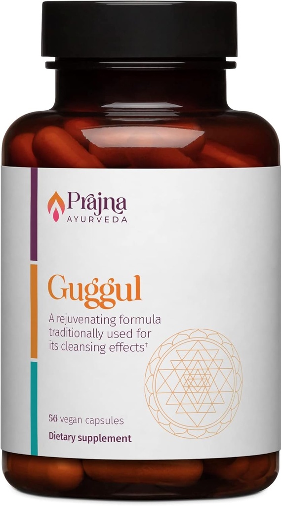 Υγιεινές Οδηγίες Δρ Kulreet Chaudhary του Prajna Ayurveda Guggul Formula είναι παραδοσιακά χρησιμοποιείται για τον καθαρισμό του μυαλού και του σώματος (56 κάψουλες- 500 mg)