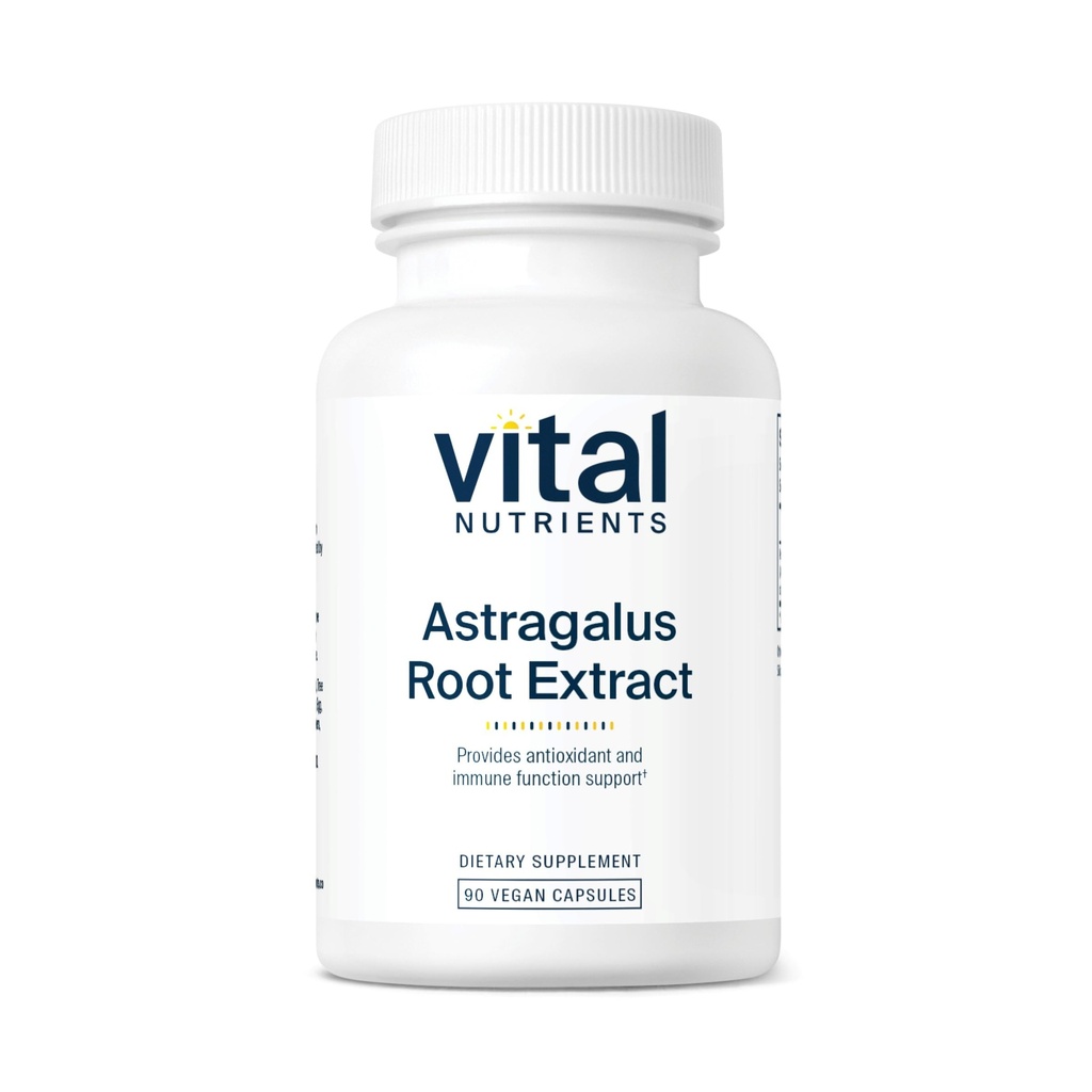 Vital Nutrients - Astragalus Root Extract - Vegan Formula - Βότανο Υποστήριξη για το ανοσοποιητικό σύστημα - 90 Χορτοφαγικές κάψουλες ανά φιάλη - 300 mg