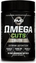 PMD Sports Omega κόβει Elite Fat Loss-Muscle Defining Formula - Ωμέγα λιπαρά οξέα, MCT και CLA για τους μυς Ορισμός και συντήρηση - Keto φιλικό για γυναίκες και άνδρες - διεγερτικό δωρεάν (90 Softgels)