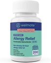 WELMATE Allergy Relief - Fexofenadine HCl 180 mg - Αντιισταμινικά χωρίς υπνηλία - 200 δισκία κόμη