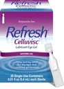 Ανανέωση λιπαντικού Celluvisc Gel ματιών για ξηρά μάτια, συντηρητικές-free σταγόνες, 0.01 Fl Oz μόνο-χρήση εμπορευματοκιβώτια, 30 κόμης