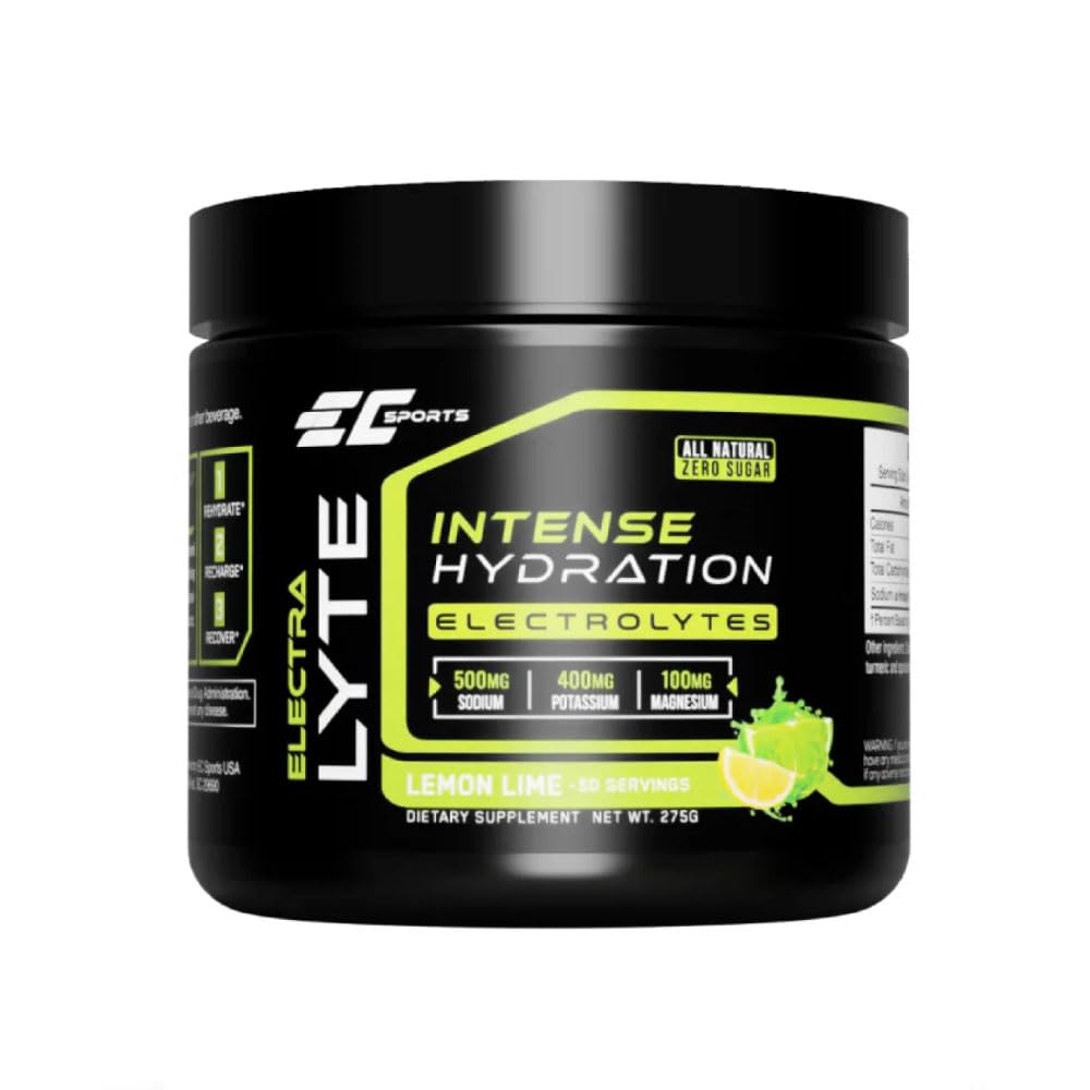 EC Sports ElectraLyte - Συμπλήρωμα σκόνης ηλεκτρολυτών - Zero Sugar Electrolytes Drink Mix for Mineral Hydration - Real Fruit Extracts & Premium Electrolyte Powder - 50 Σερβιέτες
