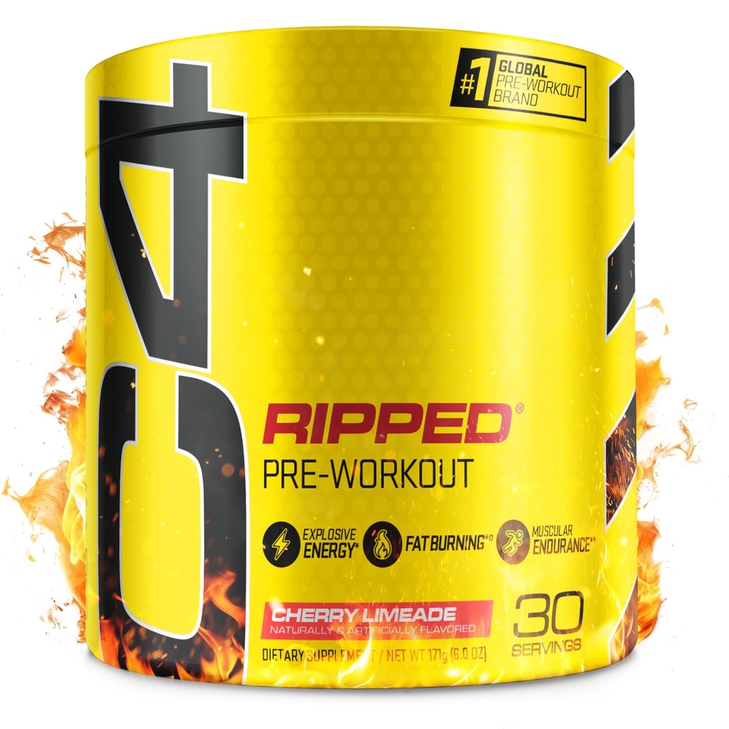 C4 Σκόνη προετοιμασίας για την ενέργεια, Beta Alanine, Zero Sugar Energy Supplement Preworkout για άνδρες & γυναίκες - 150mg καφεΐνη + Creatine-Free - Cherry Limeade - 30 Υπηρεσίες