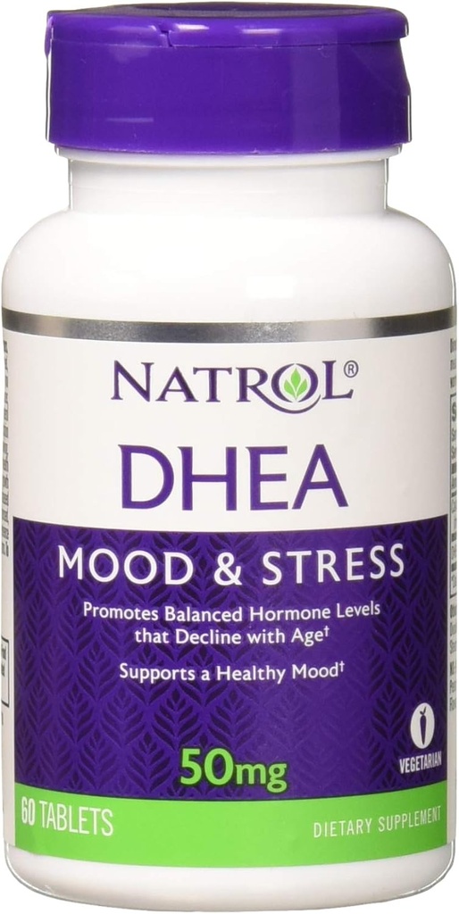 Natrol DHEA 50mg, 60 δισκία (πακέτο των 3)