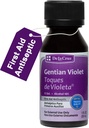De La Cruz Gentian Violet - Violeta de Genciana 1% Αντισηπτικό πρώτων βοηθειών για τεμάχια, ξύσματα και εγκαύματα, 1 FL OZ