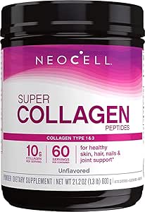 NeoCell Super Collagen Peptides, Grass-Fed Collagen Τύποι 1 και 3, Unflavoured, 21.2 Ουγγιά (Package May Vary)