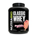NutraBio Classic Whey Protein Powder - Χωρίς πληρωτικά, τεχνητά χρώματα, συντηρητικά - Χαμηλός γλυκαιμικός δείκτης - φράουλα Shortcake, 5 Λίρες