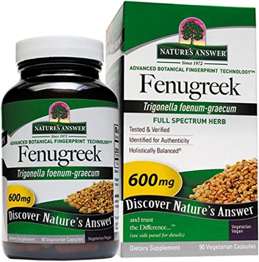 Fenugreek Seed Nature's Answer 90 Caps