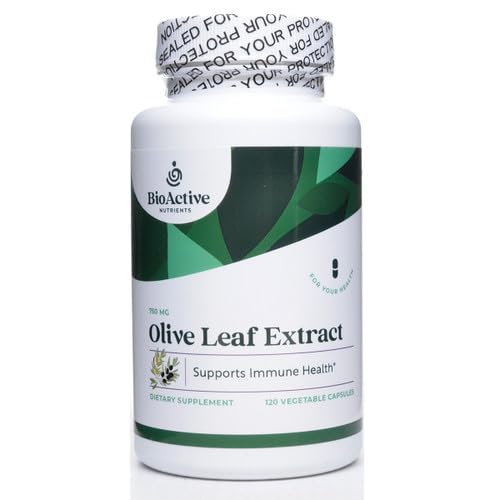 BIOACTIVE NUTRIENTS Olive Leaf Extract Supplement - 700mg - 180 κάψουλες λαχανικών - 20% συμπυκνωμένο Oleuropein - Υποστηρίζει τη συνολική υγεία