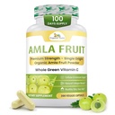 Βιολογικές κάψουλες Veda Amla - 1500mg, 300 κάψουλες Βιολογικά Ολόκληρα Φρούτα Άμλα σε σκόνη - Φυσική Βιταμίνη C για Ανοσία, Ακτινοβολία δέρματος, Αντιοξειδωτικά - Vegan, Μη ΓΤΟ, Ακατέργαστη Βιταμίνη C Συμπληρώματα