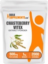 BulkSupplements.com Chasteberry Extract Powder - Chasteberry Sourced from Vitex Berry, Herbal Supplement - Vegan & Gluten Free, 500mg per Serving, 1kg (2,2 lbs) (Pack of 1)