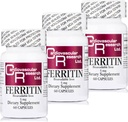 Καρδιαγγειακή έρευνα Συμπλήρωμα σιδήρου Ferritin για γυναίκες και άνδρες 5 mg 180 κάψουλες - 3 bottle Bundle