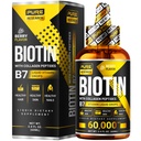 Υγρή βιοτίνη & κολλαγόνο Hair Growth Drops 60.000mcg - Βιοτίνη και υγρό κολλαγόνο συμπλήρωμα για άνδρες & γυναίκες - Λαμπερή υποστήριξη του δέρματος, υγιή μαλλιά & ανάπτυξη νυχιών - 2 ουγγιές