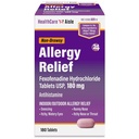 HealthCareAisle Αλλεργία Ανακούφιση - Fexofenadine Υδροχλωρικά Δισκία USP, 180 mg - 180 Δισκία - Αλλεργία Φάρμακα, Μη- Νυχθηρή 24ωρη Ανακούφιση