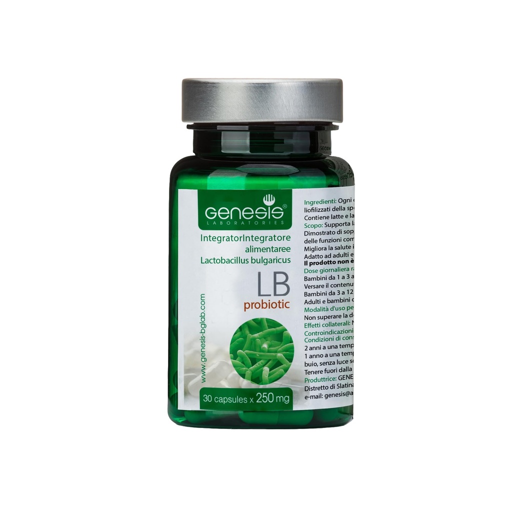 Probiotic Lactobacillus Συμπλήρωμα 30 Καψάκια με Lactobacillus Bulgaricus 250 mg Probiotic Digestive Immune Support Gut Health Probiotics for Digestive Health Anti Bloating