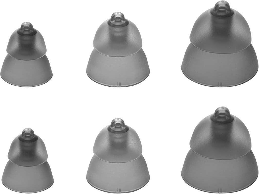 Mixed Set Phonak Power Smokey Dome Small-Medium-Large Domes, Αντικατάσταση από Sonova, Δόμοι ακουστικών -1 Pack/6 Domes Σύνολο