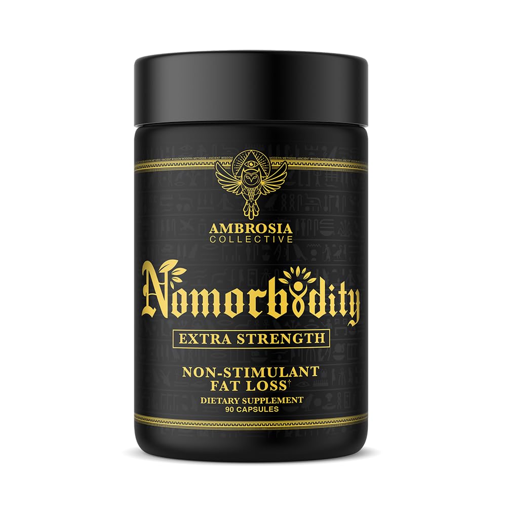 Ambrosia Nomorbidity Extra Strength Appetite Control | Caralluma Fimbriata, InSea2® KSM-66® Ashwagandha,ThinOgen® Laminaria Japonica | Hunger Management | 90 Veggie Capsules (30 Day Supply)