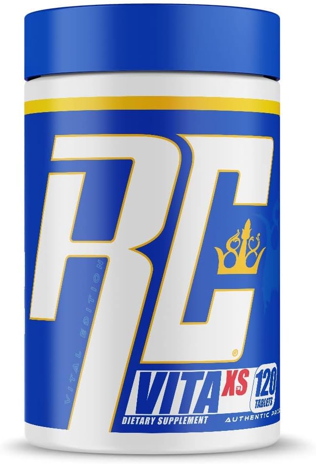 Ronnie Coleman Signature Series Vita XS Πολυβιταμίνη για άνδρες και γυναίκες, Καθημερινή Διατροφική Υποστήριξη με Βιταμίνες Β και Ορυκτά για την αποκατάσταση προπόνησης και τη συνολική υγεία, 120 δισκία, 60 εξυπηρετήσεις